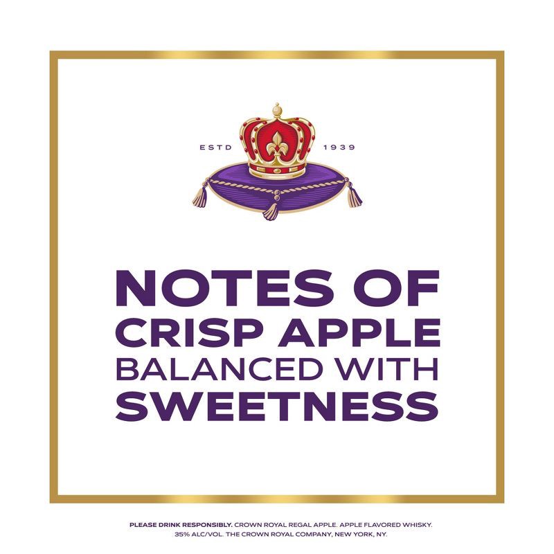 slide 9 of 10, Crown Royal Regal Apple Flavored Whisky - 750ml Bottle, 750 ml