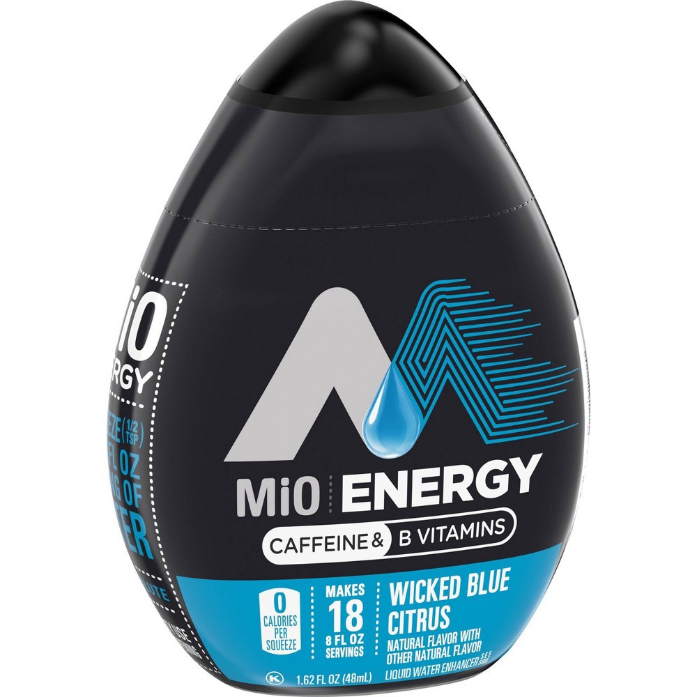 slide 3 of 10, MiO Energy Wicked Blue Citrus Liquid Water Enhancer - 1.62 fl oz Bottle, 1.62 fl oz