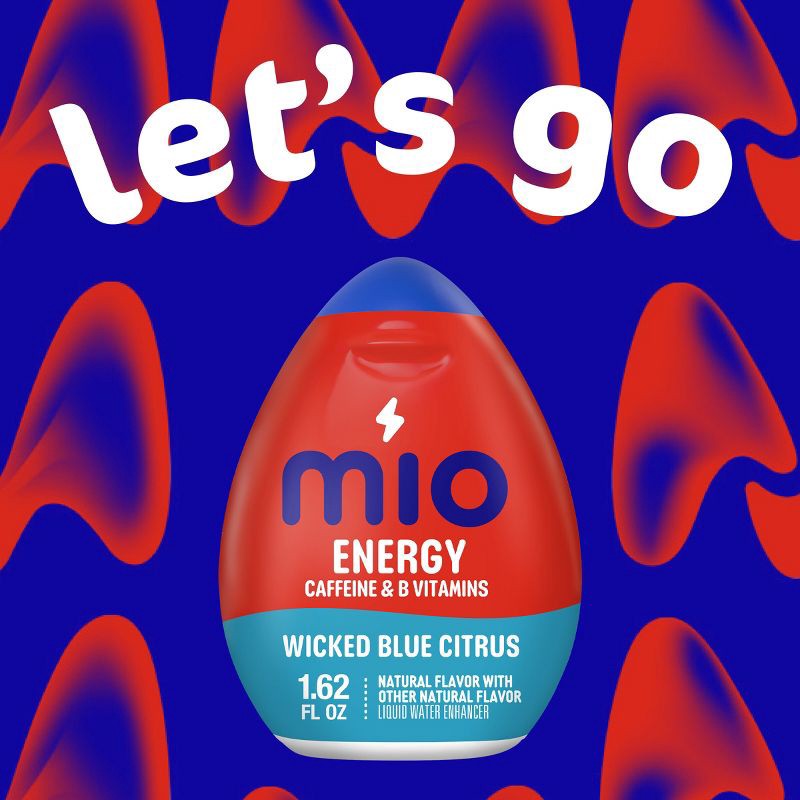 slide 6 of 11, MiO Energy Wicked Blue Citrus Liquid Water Enhancer - 1.62 fl oz Bottle, 1.62 fl oz