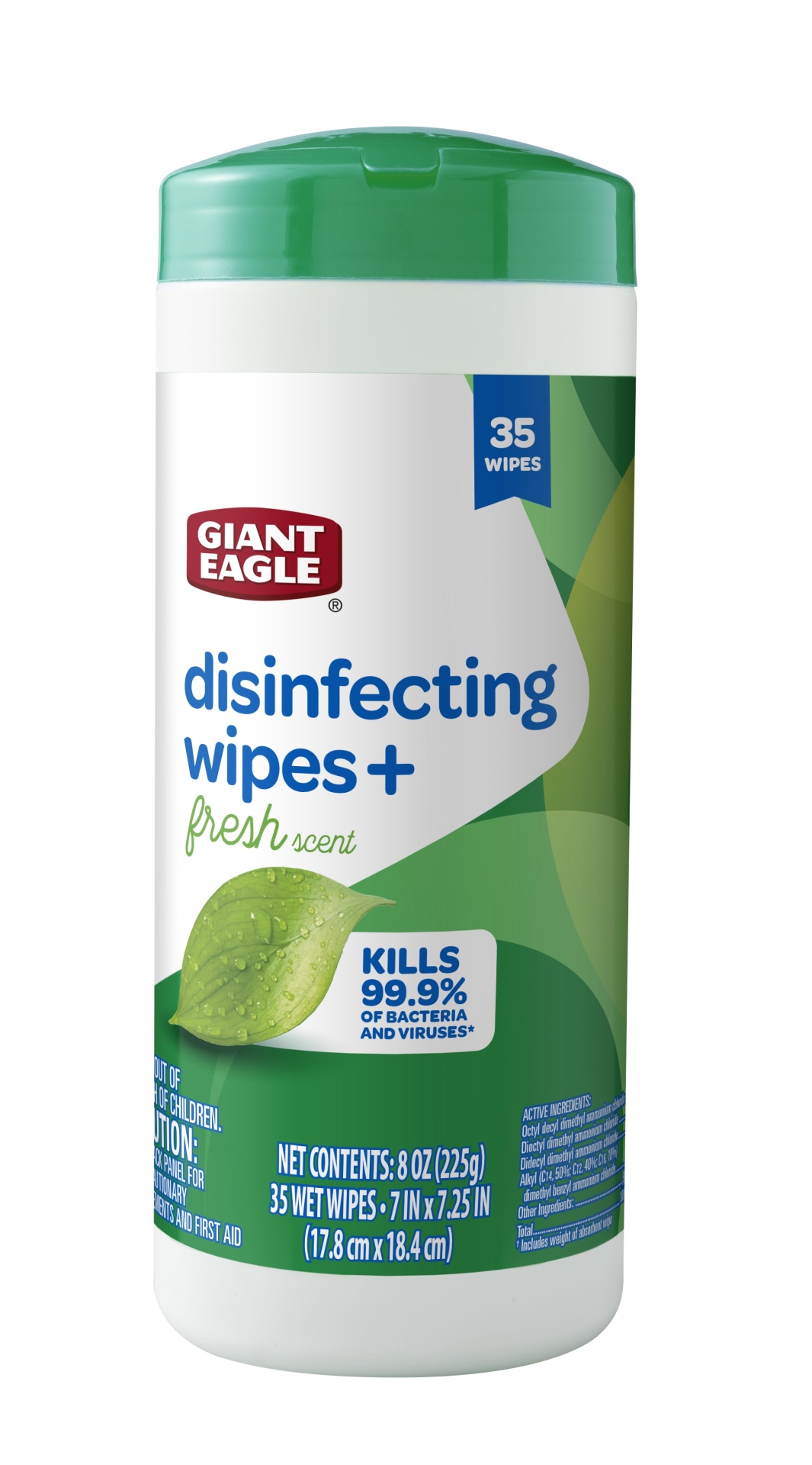 slide 1 of 1, Giant Eagle Disinfecting Wipes, Fresh Scent, 35 bc