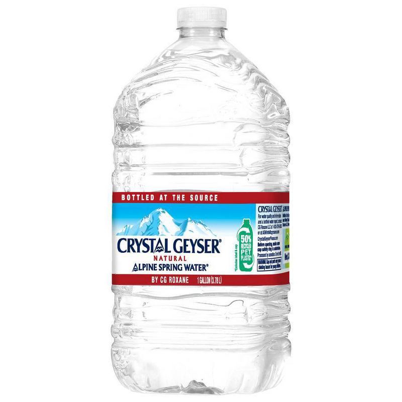slide 1 of 6, Crystal Geyser Spring Water - 1gal (128 fl oz) Jug, 1 gal, 128 fl oz