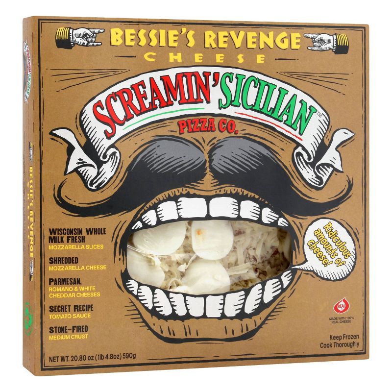 slide 2 of 4, Screamin' Sicilian Bessies Revenge Frozen Pizza - 20.80oz, 20.8 oz