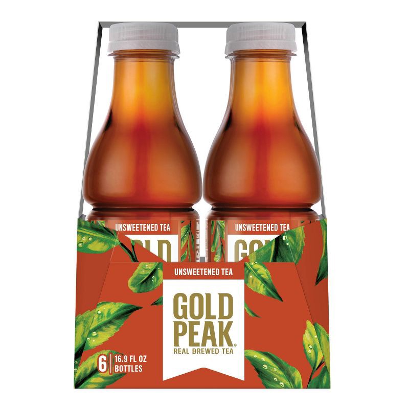 slide 7 of 9, Gold Peak Unsweetened Tea Bottles - 6pk/16.9 fl oz, 6 ct; 16.9 fl oz