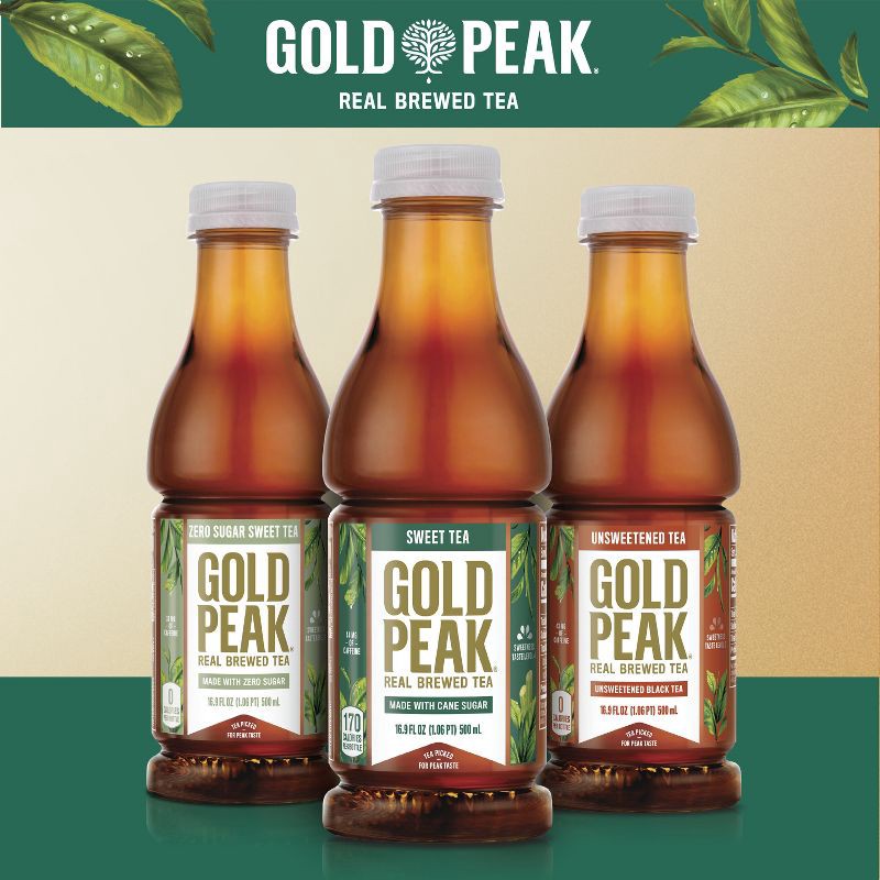 slide 7 of 8, Gold Peak Unsweetened Tea Bottles - 6pk/16.9 fl oz, 6 ct; 16.9 fl oz