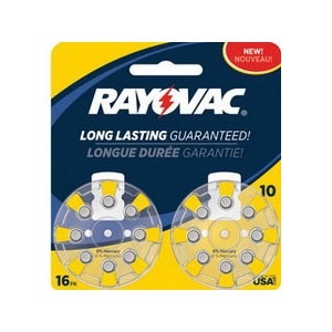 slide 1 of 1, Rayovac Hearing Aid Battery Size 10, 16 ct