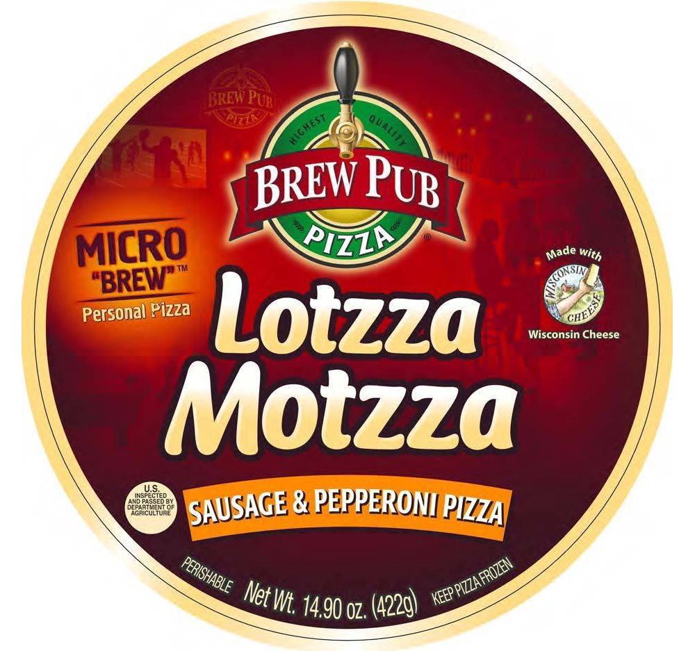 slide 2 of 3, Brew Pub Lotzza Motzza Sausage & Pepperoni 9-inch Frozen Pizza - 14.9oz, 14.9 oz