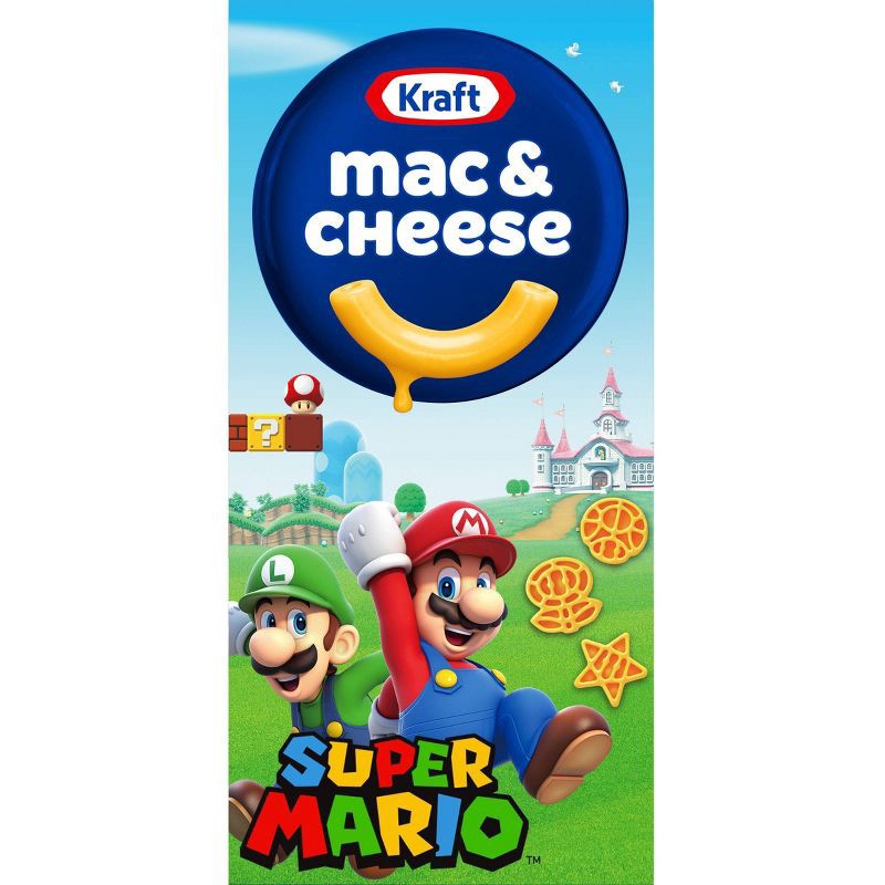 slide 1 of 9, Kraft Super Mario Brothers Shaped Mac and Cheese - 5.5oz, 5.5 oz
