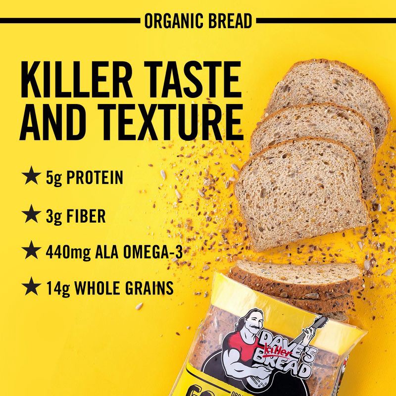 slide 2 of 16, Dave's Killer Bread Organic Good Seed Bread - 27oz, 27 oz