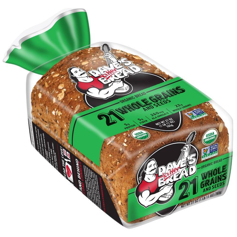 slide 2 of 7, Dave's Killer Bread Organic 21 Whole Grains and Seed Bread - 27oz, 27 oz