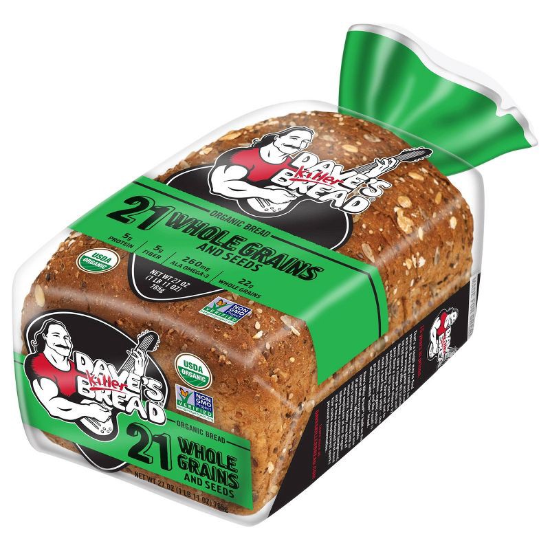 slide 3 of 7, Dave's Killer Bread Organic 21 Whole Grains and Seed Bread - 27oz, 27 oz