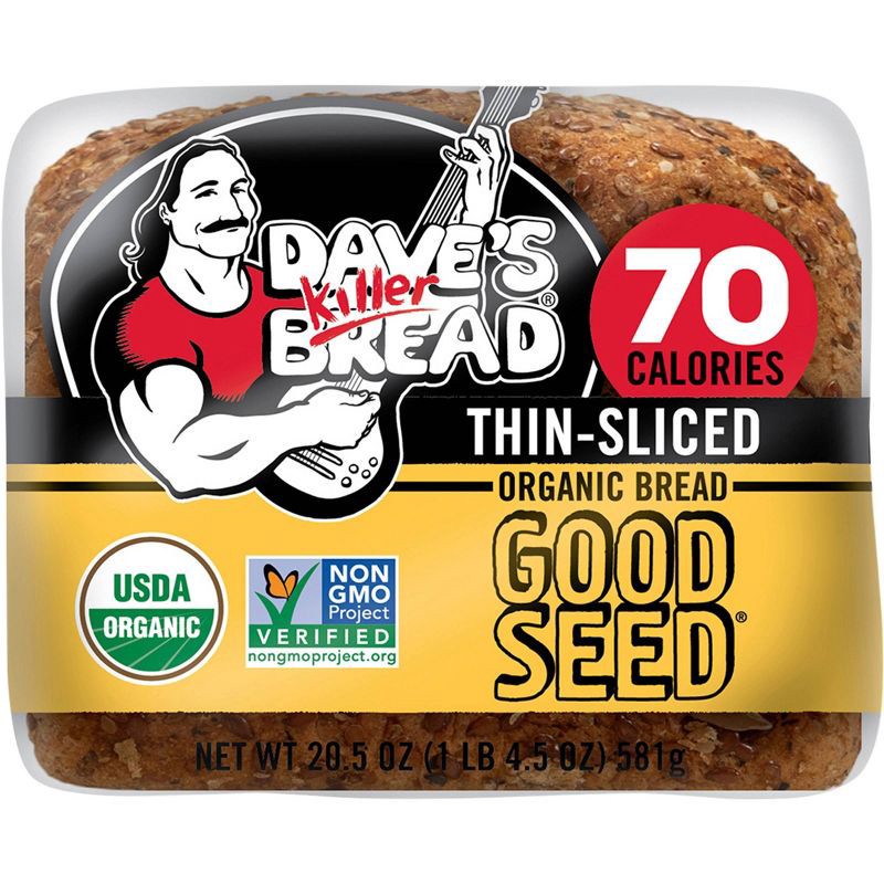 slide 8 of 8, Dave's Killer Bread Organic Thin Sliced Good Seed Bread - 20.5oz, 20.5 oz