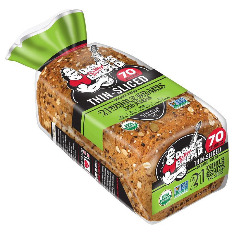 slide 3 of 9, Dave's Killer Bread Organic 21 Whole Grains and Seeds Bread - 20.5oz, 20.5 oz