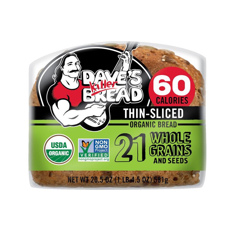 slide 6 of 9, Dave's Killer Bread Organic 21 Whole Grains and Seeds Bread - 20.5oz, 20.5 oz