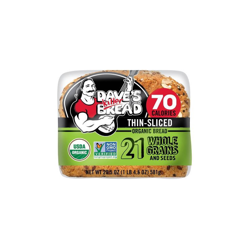 slide 9 of 9, Dave's Killer Bread Organic 21 Whole Grains and Seeds Bread - 20.5oz, 20.5 oz