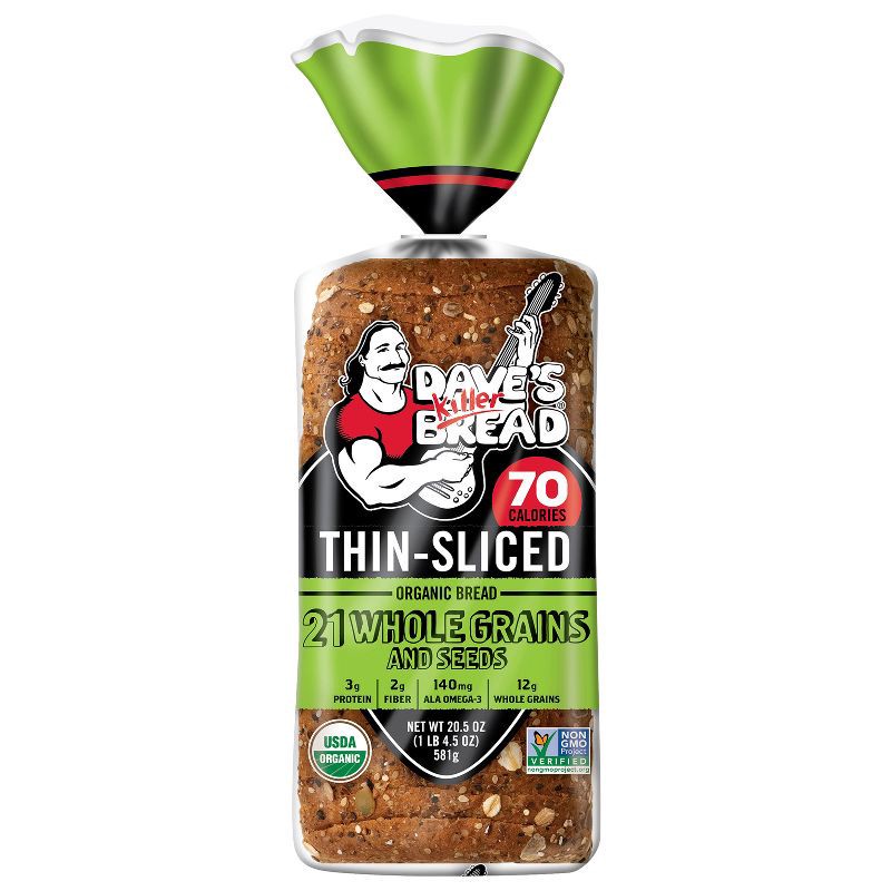 slide 1 of 9, Dave's Killer Bread Organic 21 Whole Grains and Seeds Bread - 20.5oz, 20.5 oz