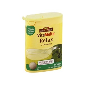 slide 1 of 1, Nature Made Vitamelts Relax, L-Theanine Green Tea Mint Tablets, 50 ct