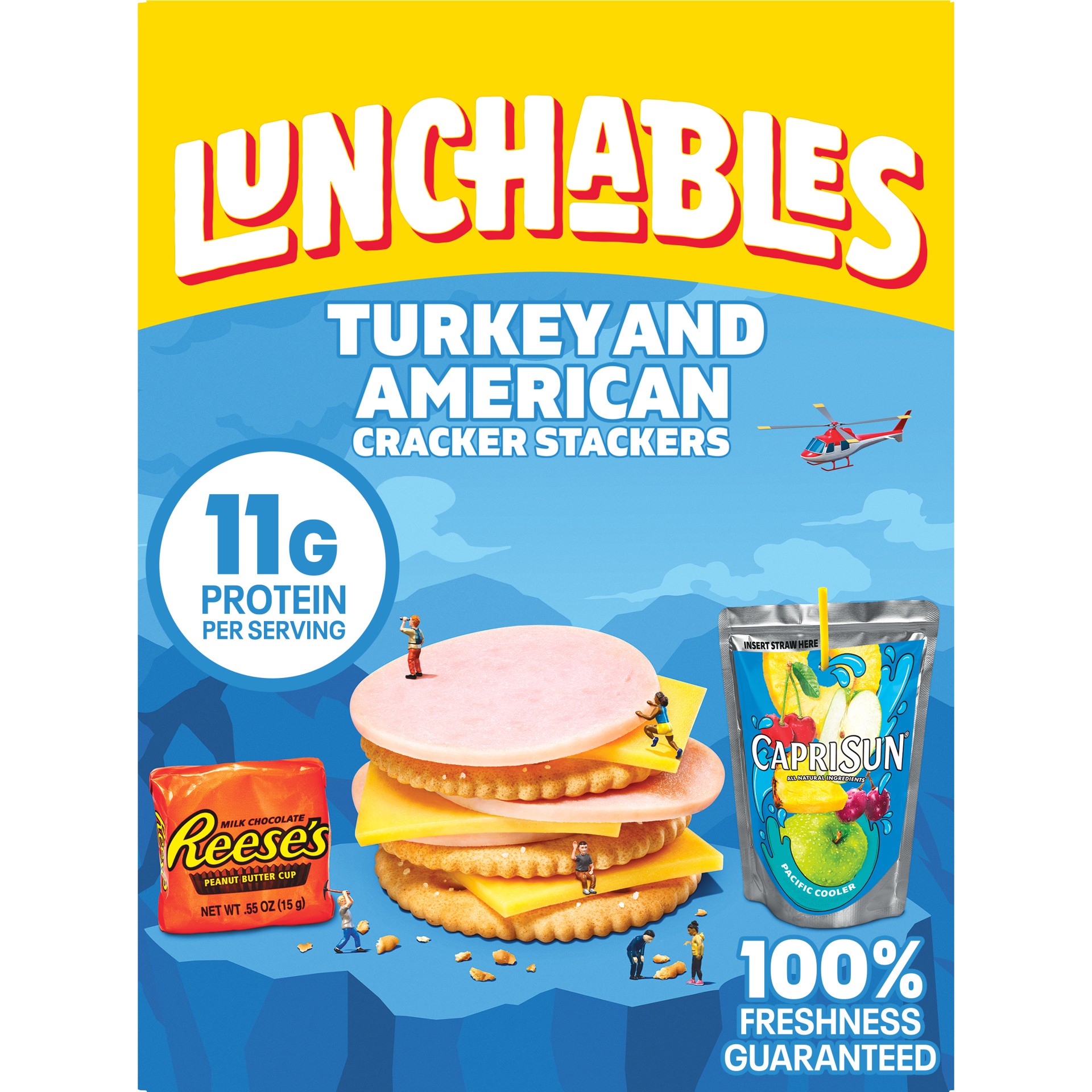 slide 1 of 1, Lunchables Oscar Mayer Lunchables Turkey & American Cheese Cracker Stackers - 8.9oz, 8.9 oz