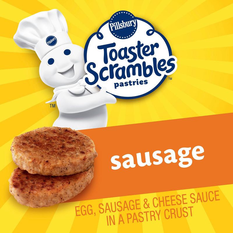 slide 2 of 10, Pillsbury Sausage Frozen Toaster Scrambles - 4pk/7.2oz, 4 ct, 7.2 oz