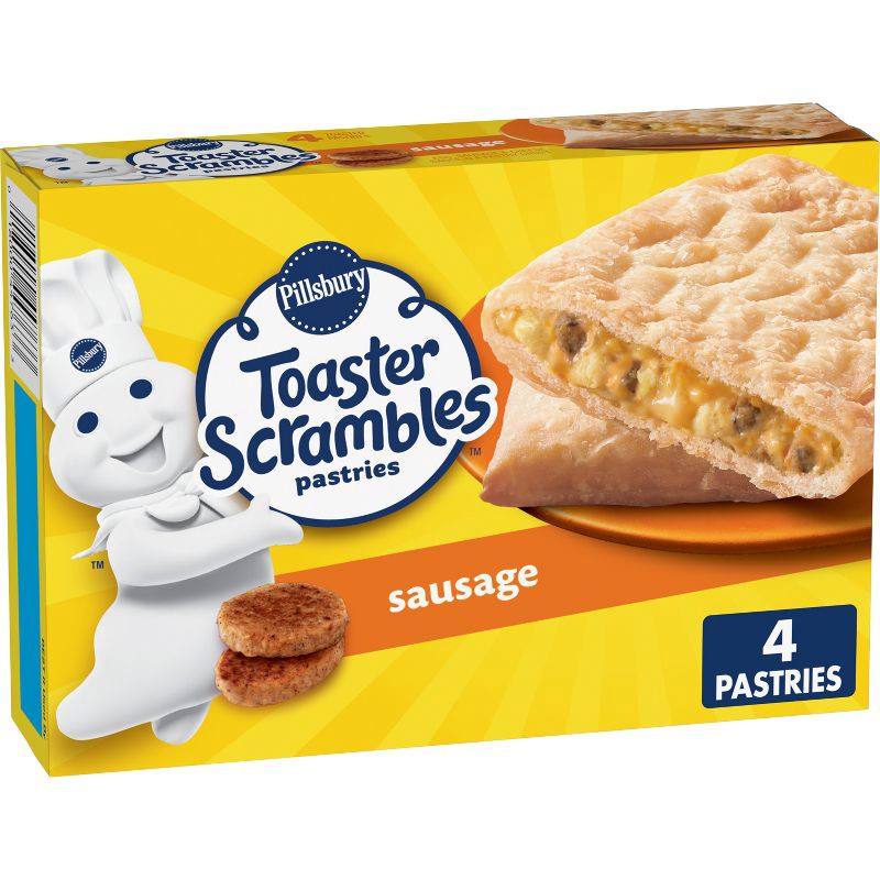 slide 1 of 10, Pillsbury Sausage Frozen Toaster Scrambles - 4pk/7.2oz, 4 ct; 7.2 oz