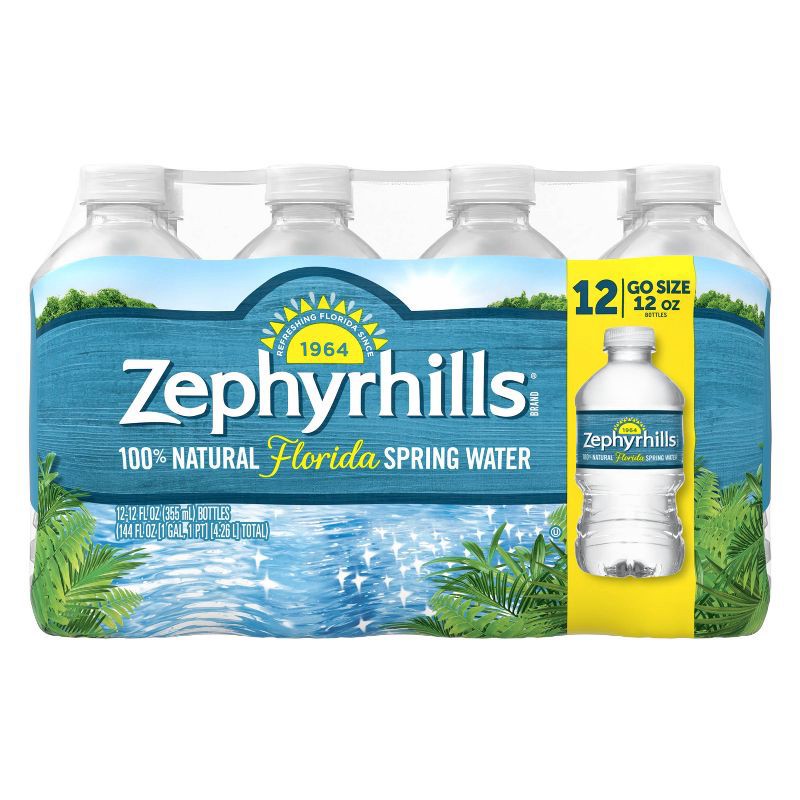 slide 6 of 7, Zephyrhills Brand 100% Natural Spring Water - 12pk/12 fl oz Bottles, 12 ct; 12 fl oz