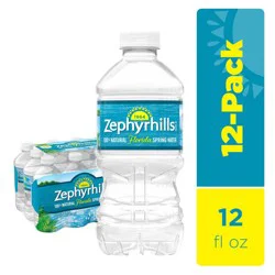 Zephyrhills Florida Spring Water - 12 Pack/12 Fl Oz Plastic Bottles