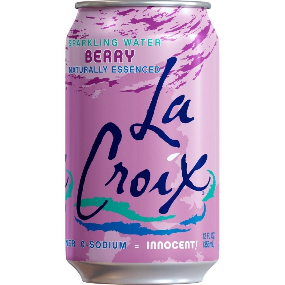 slide 2 of 3, LaCroix Berry Sparkling Water, 8 ct, 12 fl oz