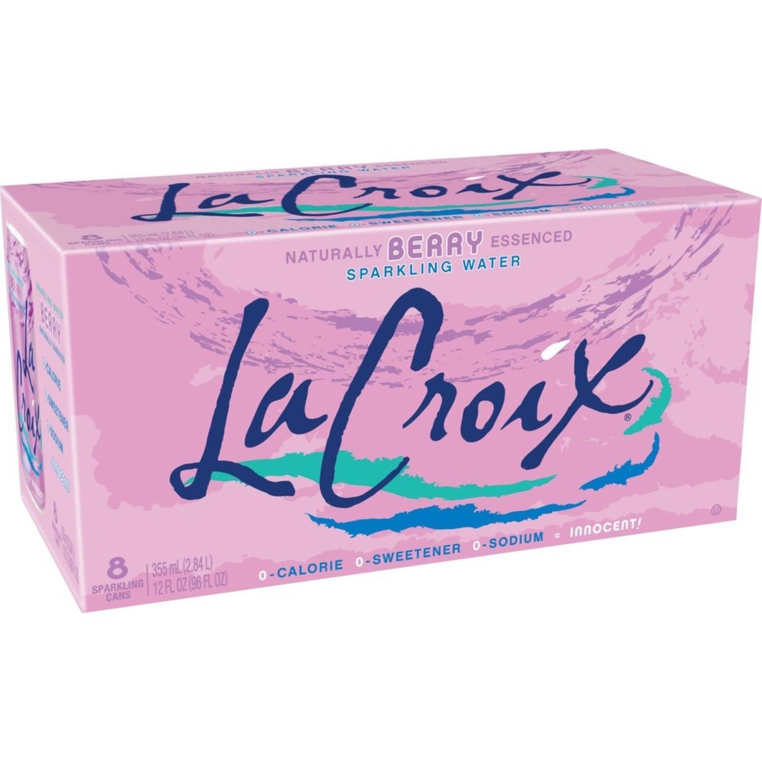 slide 1 of 3, LaCroix Berry Sparkling Water, 8 ct, 12 fl oz