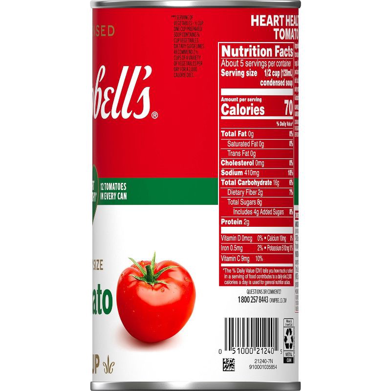 slide 11 of 12, Campbell's Condensed Family Size Healthy Request Tomato Soup - 23.2oz, 23.2 oz