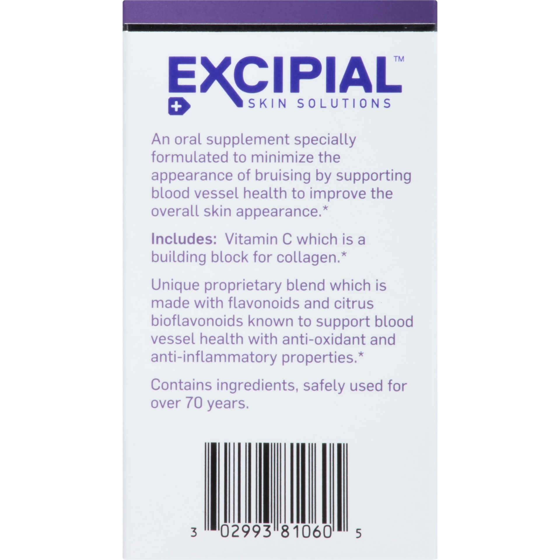 slide 6 of 6, Excipial For Bruising Daily Supplement Tablets, 60 ct