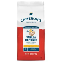 Cameron's Coffee Cameron's Vanilla Hazelnut Light Roast Ground Coffee - 12oz