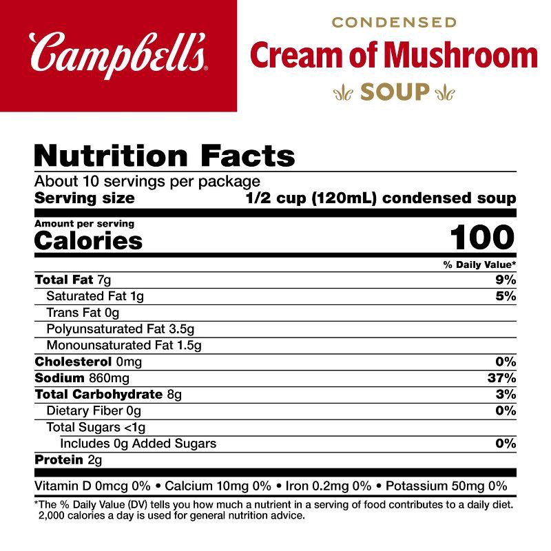 slide 7 of 12, Campbell's Campbells Cream of Mushroom Soup - 10.25oz / 4ct, 10.25 oz, 4 ct