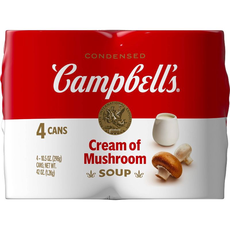 slide 9 of 12, Campbell's Campbells Cream of Mushroom Soup - 10.25oz / 4ct, 10.25 oz, 4 ct