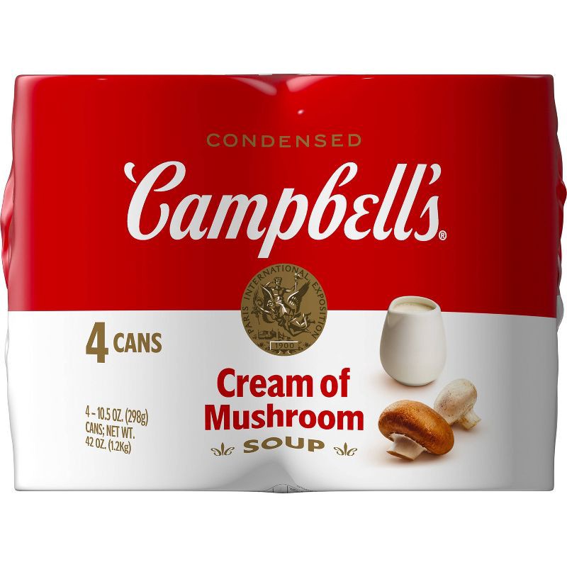 slide 11 of 12, Campbell's Campbells Cream of Mushroom Soup - 10.25oz / 4ct, 10.25 oz, 4 ct