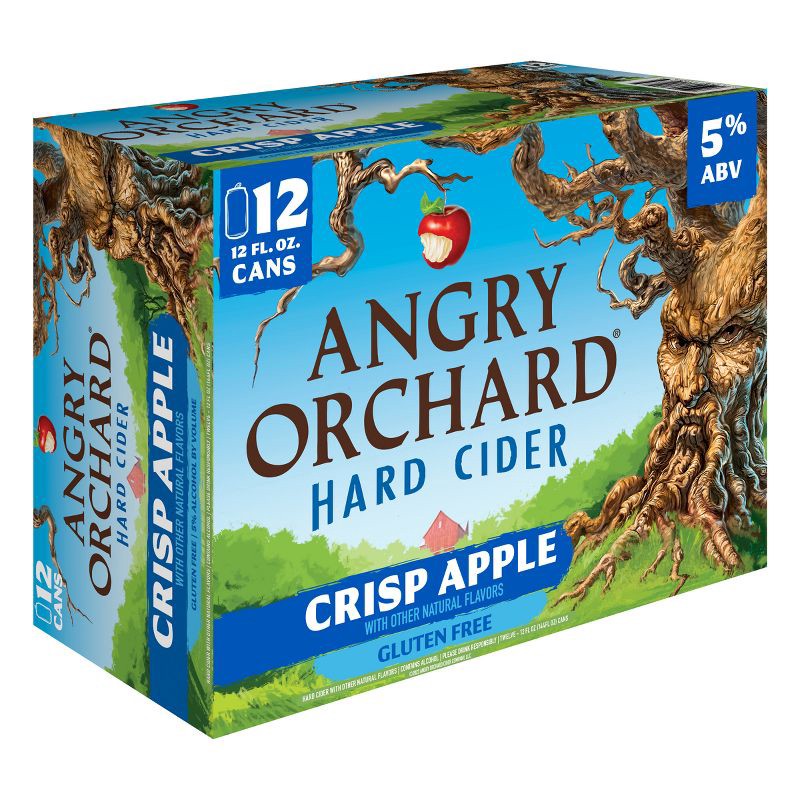 slide 4 of 7, Angry Orchard Crisp Apple Hard Cider - 12pk/12 fl oz Cans, 12 ct; 12 fl oz