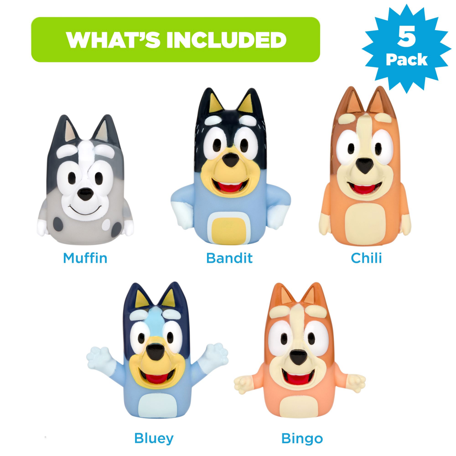 slide 2 of 8, Bluey Finger Puppets, 1 ct