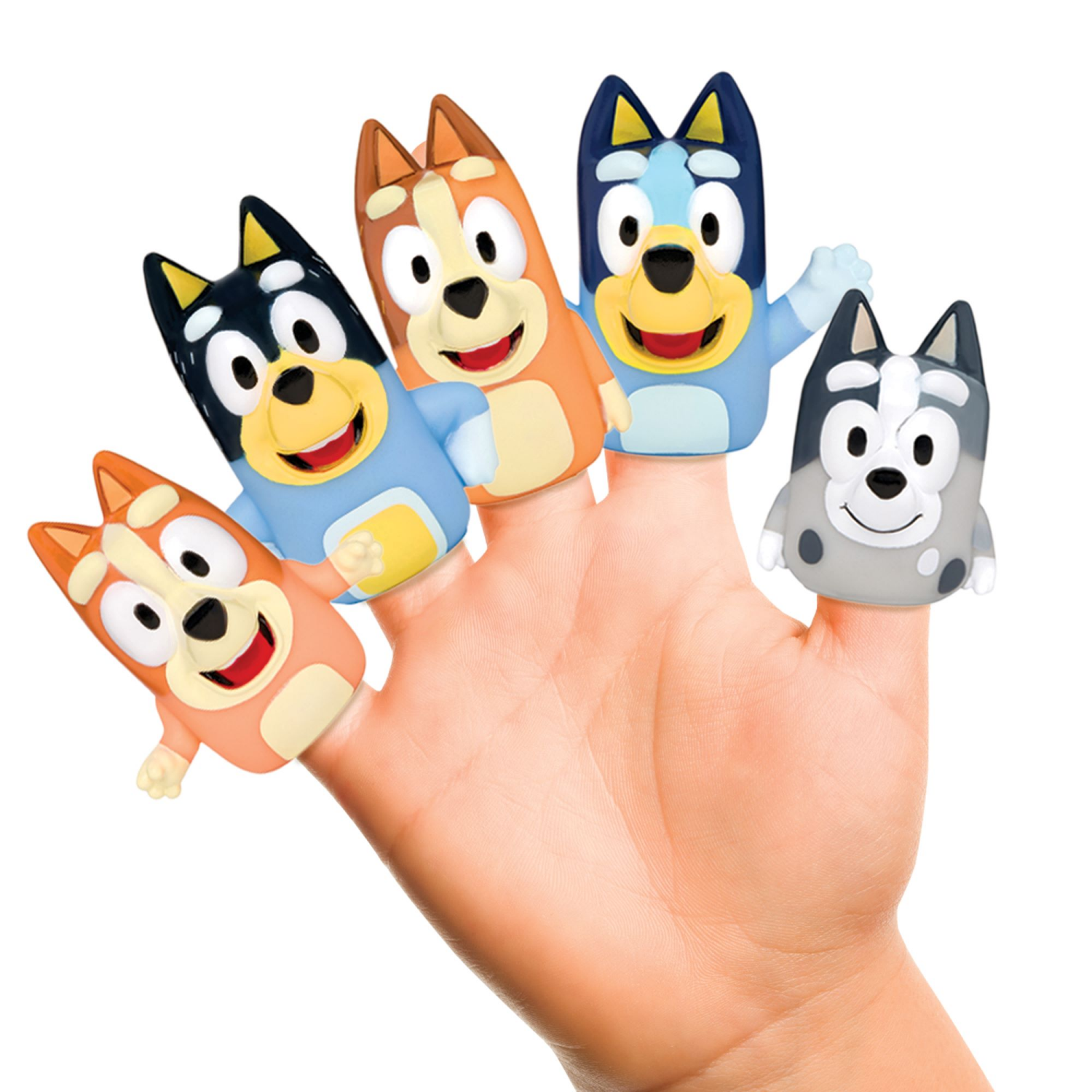 slide 4 of 8, Bluey Finger Puppets, 1 ct