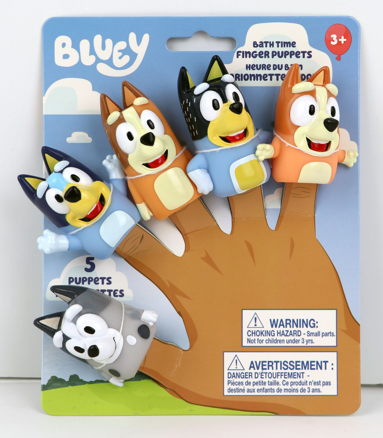 slide 1 of 8, Bluey Finger Puppets, 1 ct