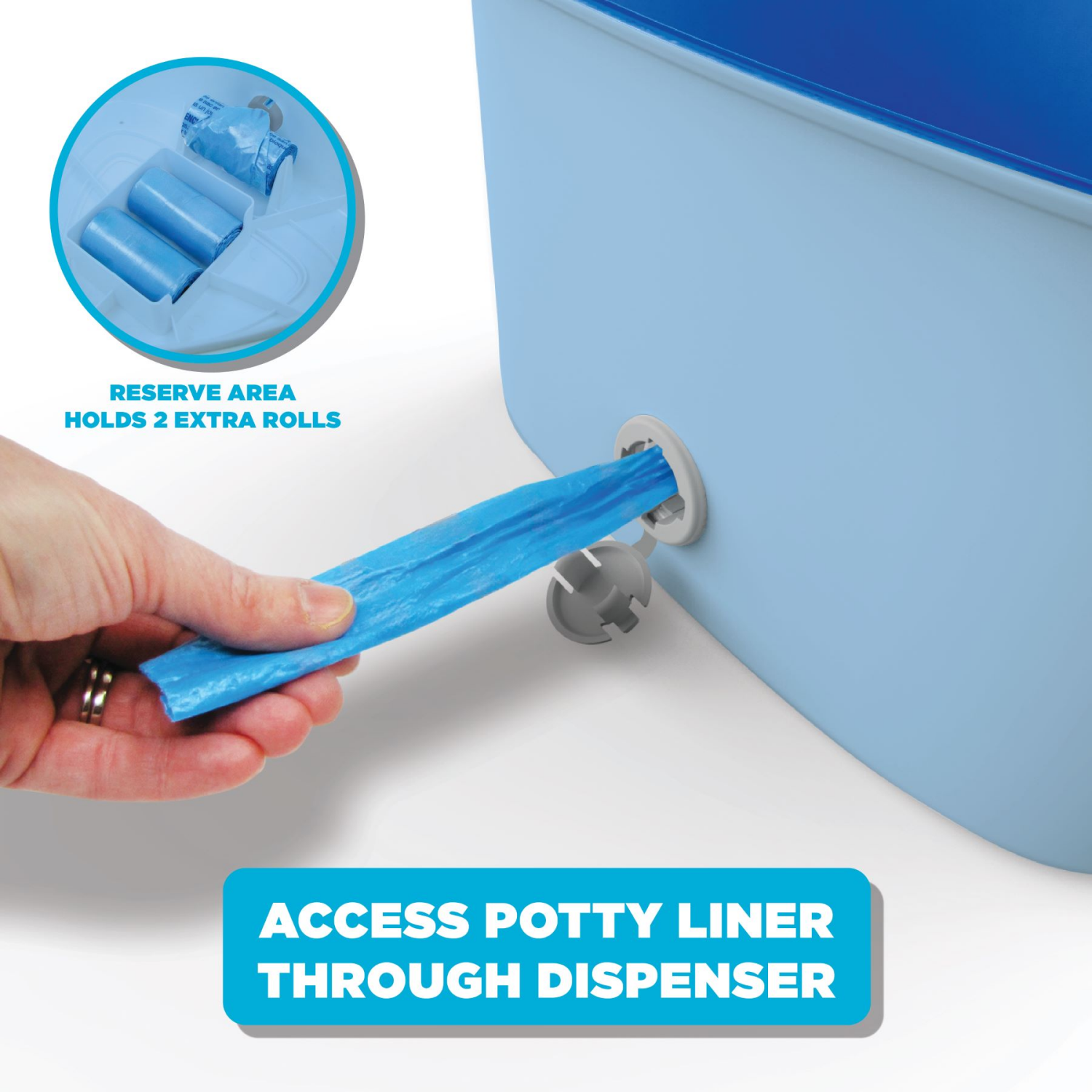 slide 2 of 4, Bluey Easy Clean-Up Potty Trainer with Disposable Liners, 1 ct