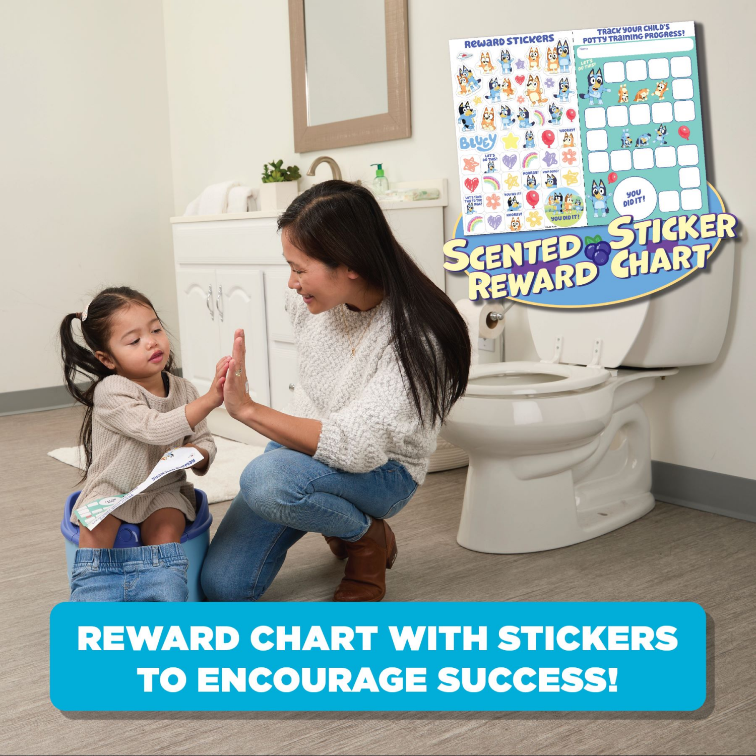 slide 4 of 4, Bluey Easy Clean-Up Potty Trainer with Disposable Liners, 1 ct