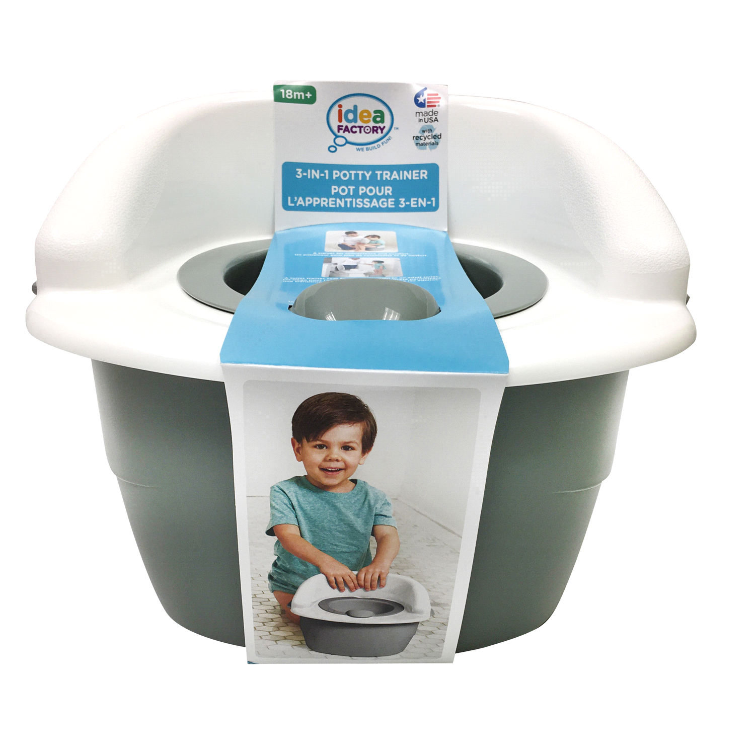 slide 4 of 5, Idea Factory 3-in-1 Potty Trainer 1 ea, 1 ct