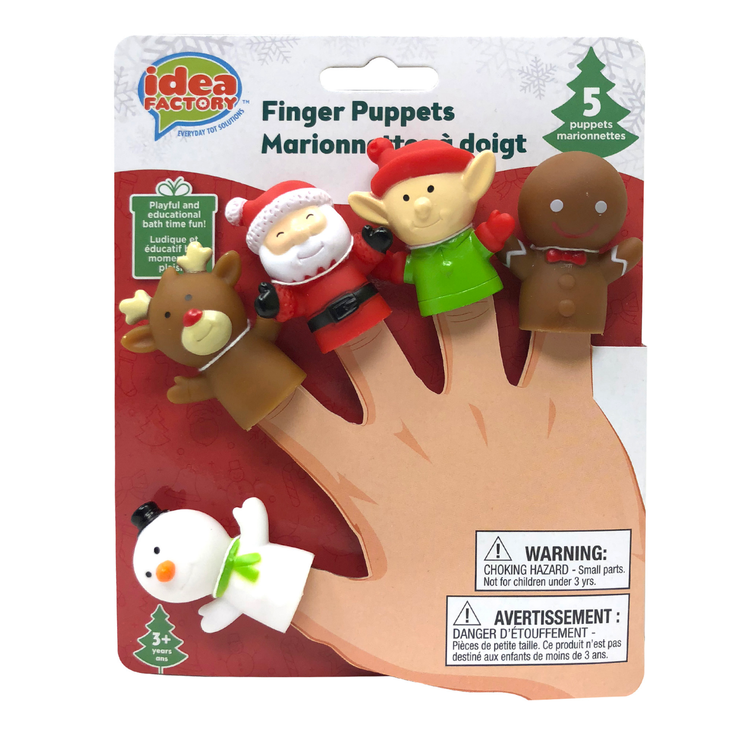 slide 1 of 1, Idea Factory Holiday Finger Puppets, 1 ct