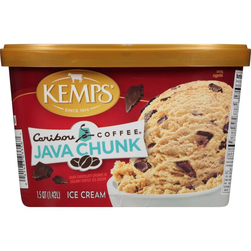slide 1 of 5, Kemps Caribou Coffee Java Chunk Premium Ice Cream - 48oz, 48 oz