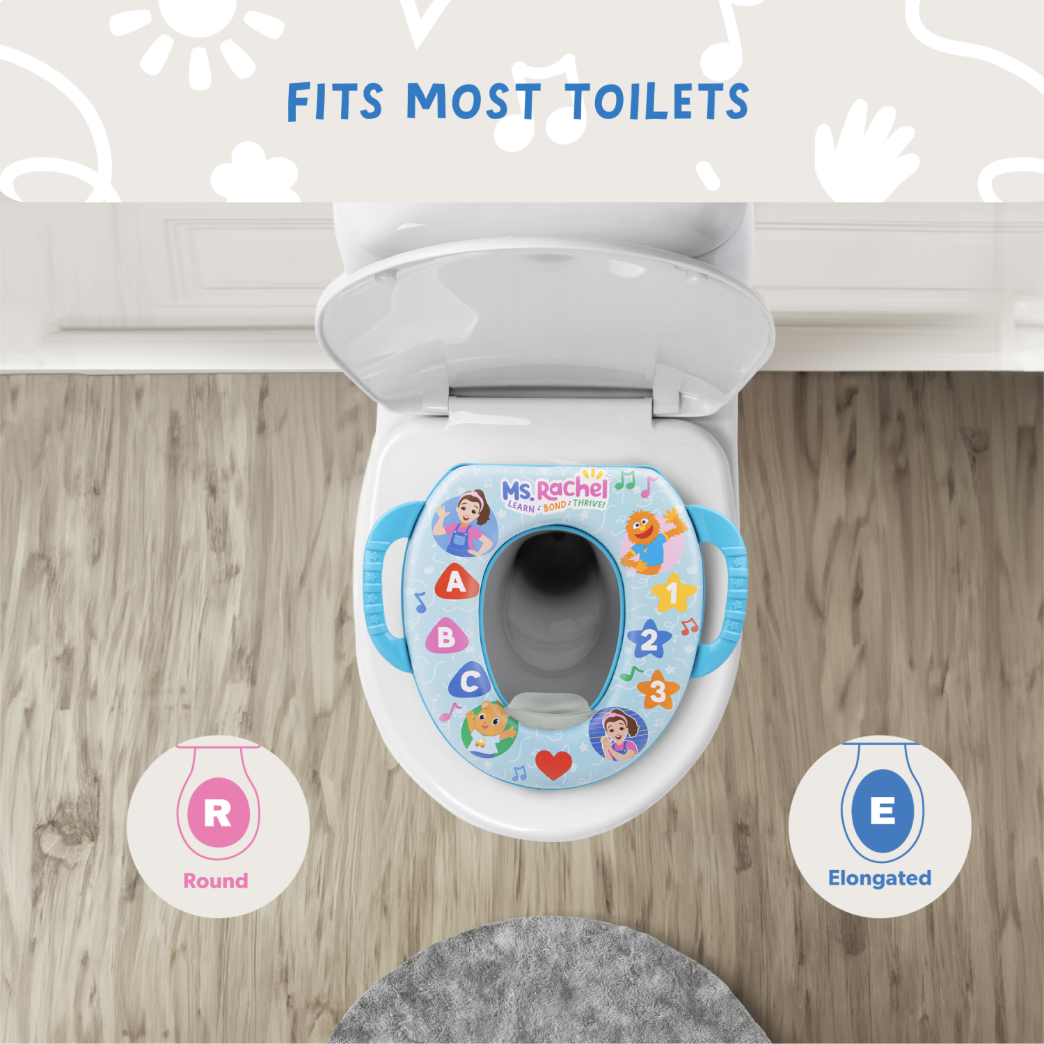 slide 2 of 5, Ms. Rachel Soft Potty Training Seat, 1 ct