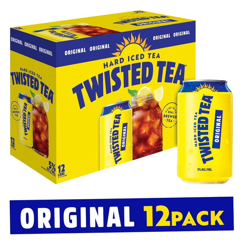 slide 3 of 10, Twisted Tea Original Hard Iced Tea - 12pk/12 fl oz Cans, 12 ct; 12 fl oz