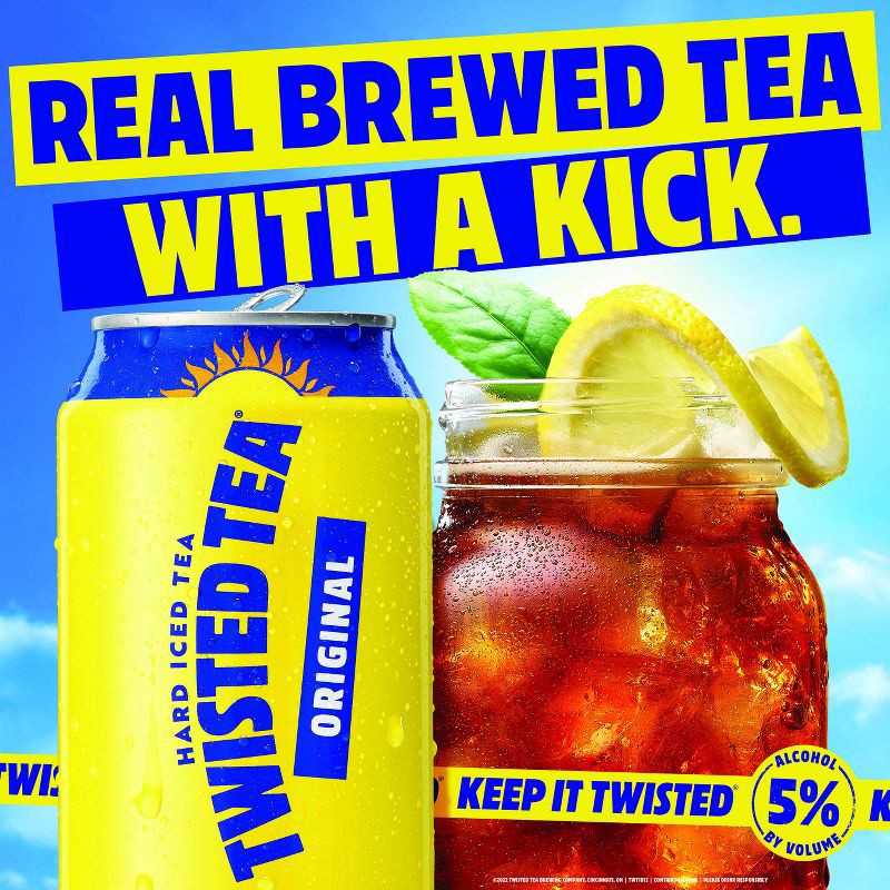 slide 9 of 10, Twisted Tea Original Hard Iced Tea - 12pk/12 fl oz Cans, 12 ct; 12 fl oz