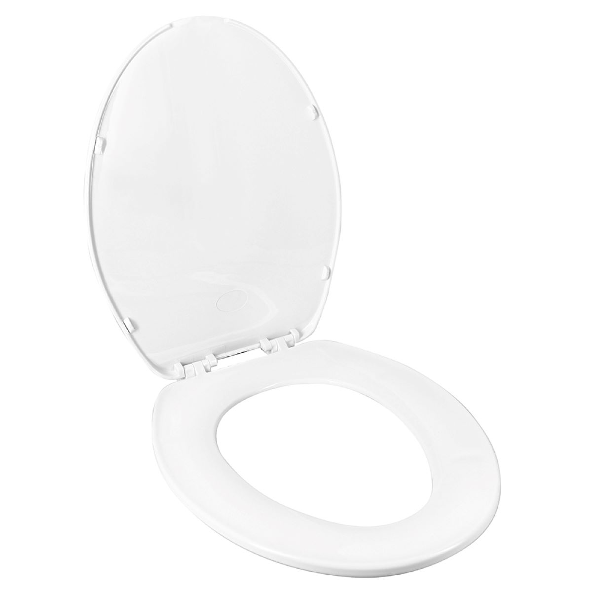 slide 6 of 8, Clorox Antimicrobial Elongated Plastic Beveled Toilet Seat, 1 ct