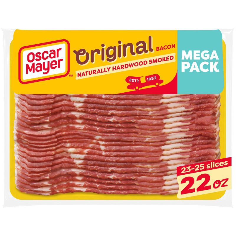 slide 1 of 9, Oscar Mayer Mega Pack Hardwood Smoked Bacon - 22oz, 22 oz