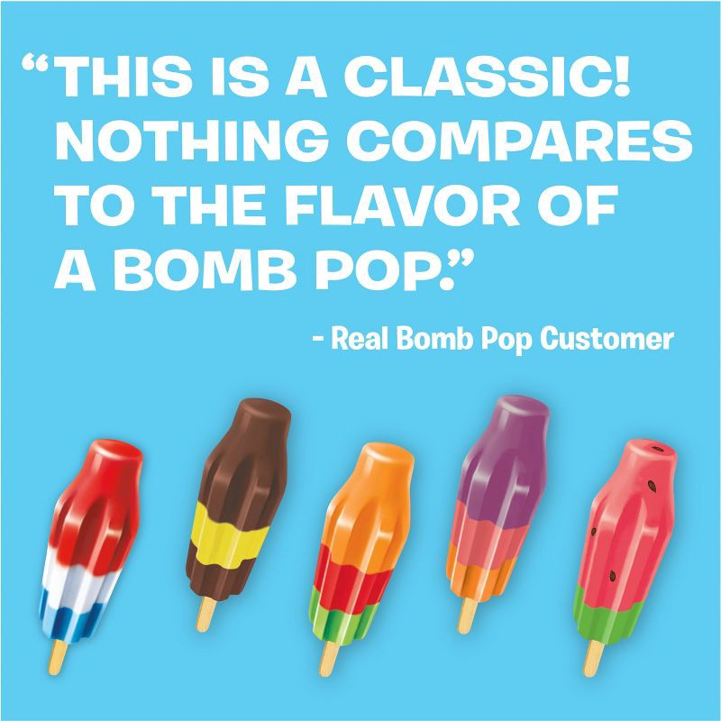slide 5 of 9, The Original Bomb Pop Frozen Watermelon Pops - 21oz/12ct, 21 oz, 12 ct