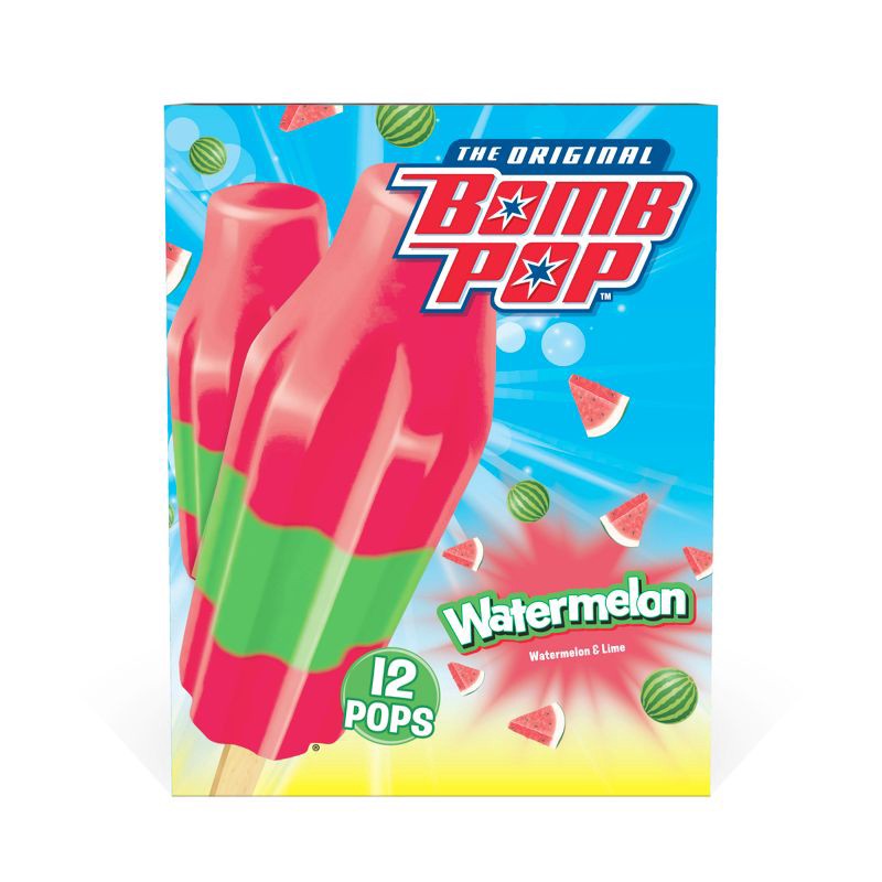 slide 7 of 9, The Original Bomb Pop Frozen Watermelon Pops - 21oz/12ct, 21 oz, 12 ct