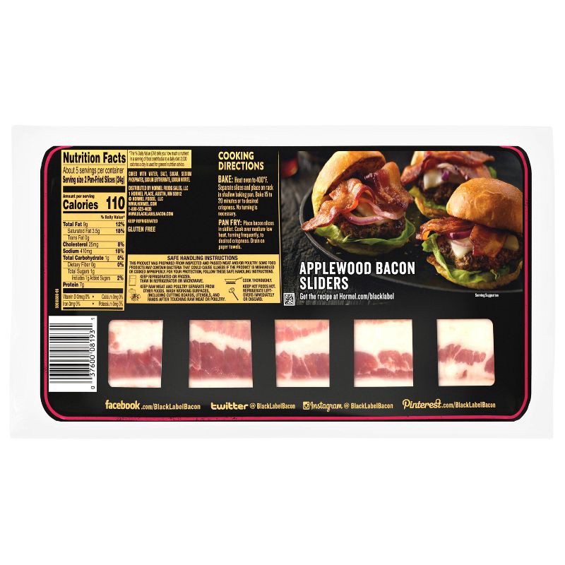 slide 3 of 9, Hormel Black Label Applewood Smoked Thick Cut Bacon - 12oz, 12 oz